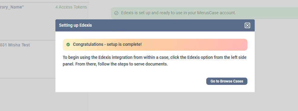 Edexis setup success.png